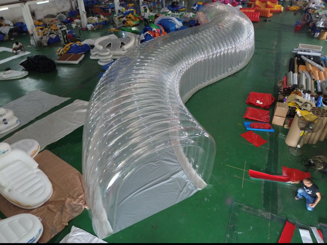 Inflatable Tunnel For Rugby Match