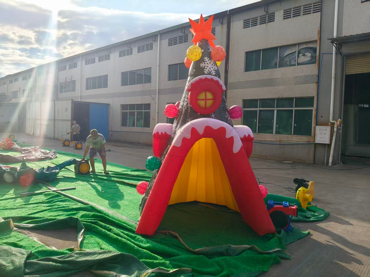 Colorful Inflatable Christmas Tree