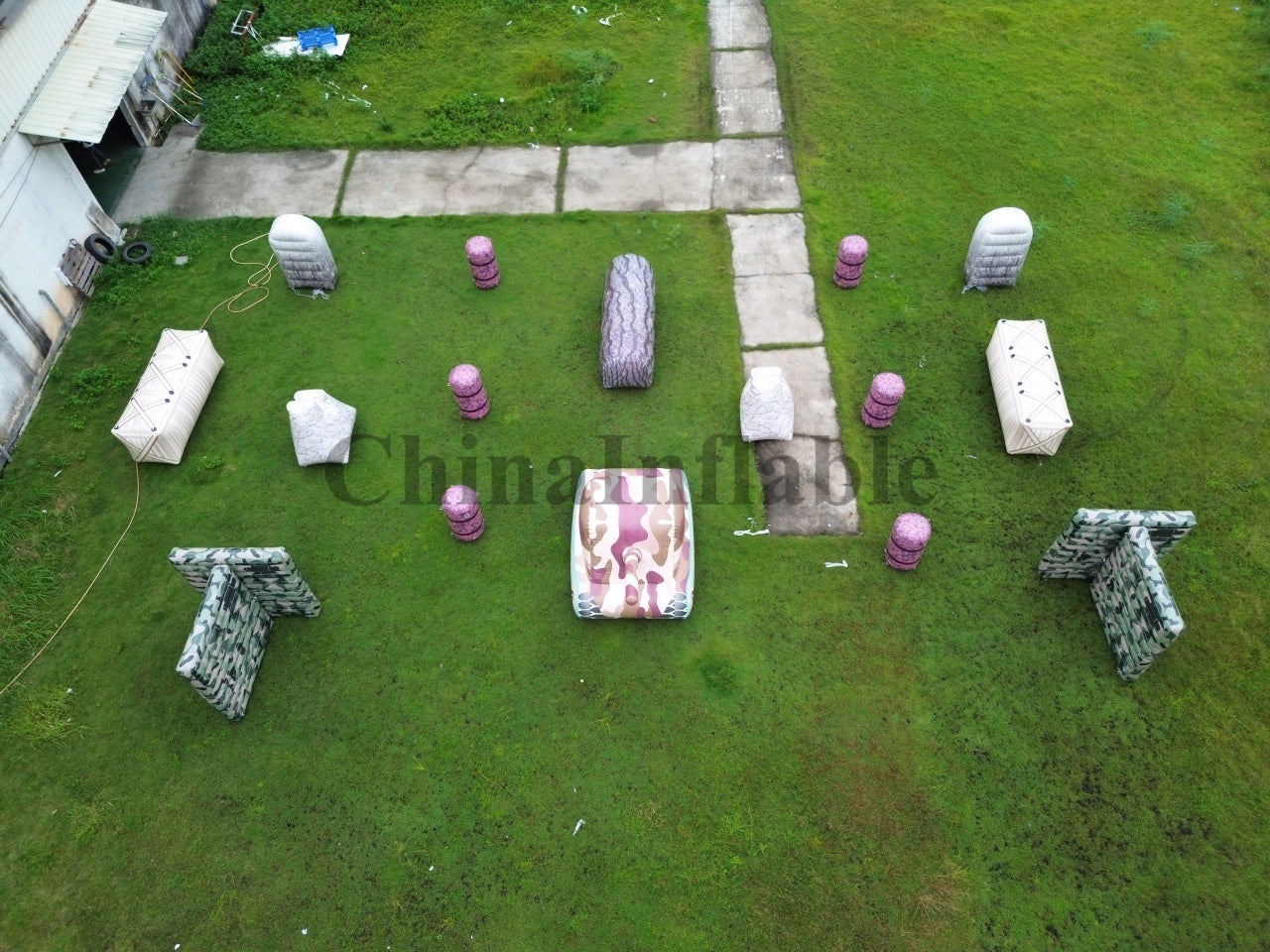 Custom Inflatable Bunkers For Paintball