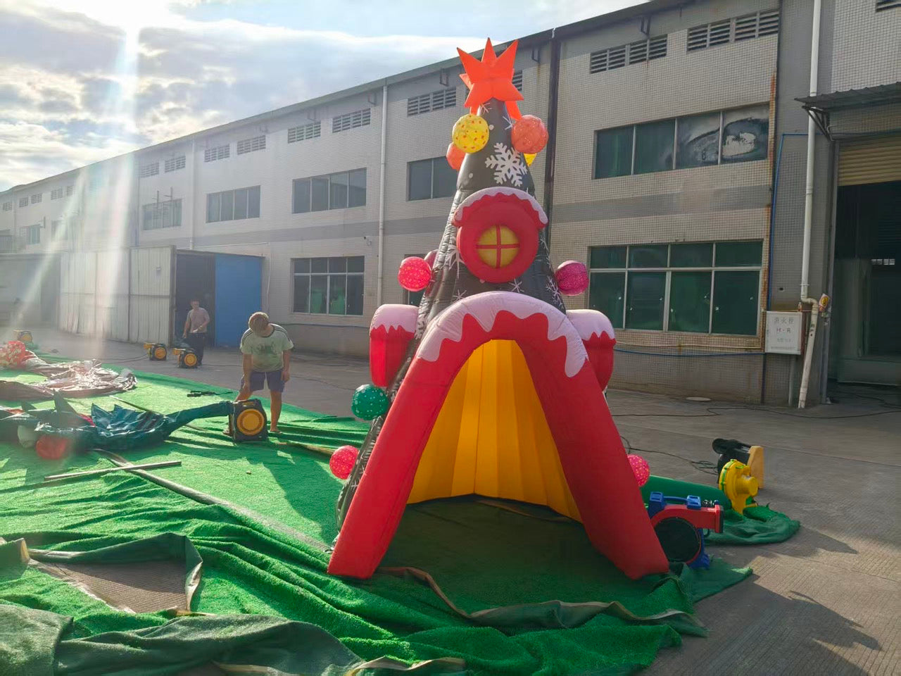 Colorful Inflatable Christmas Tree