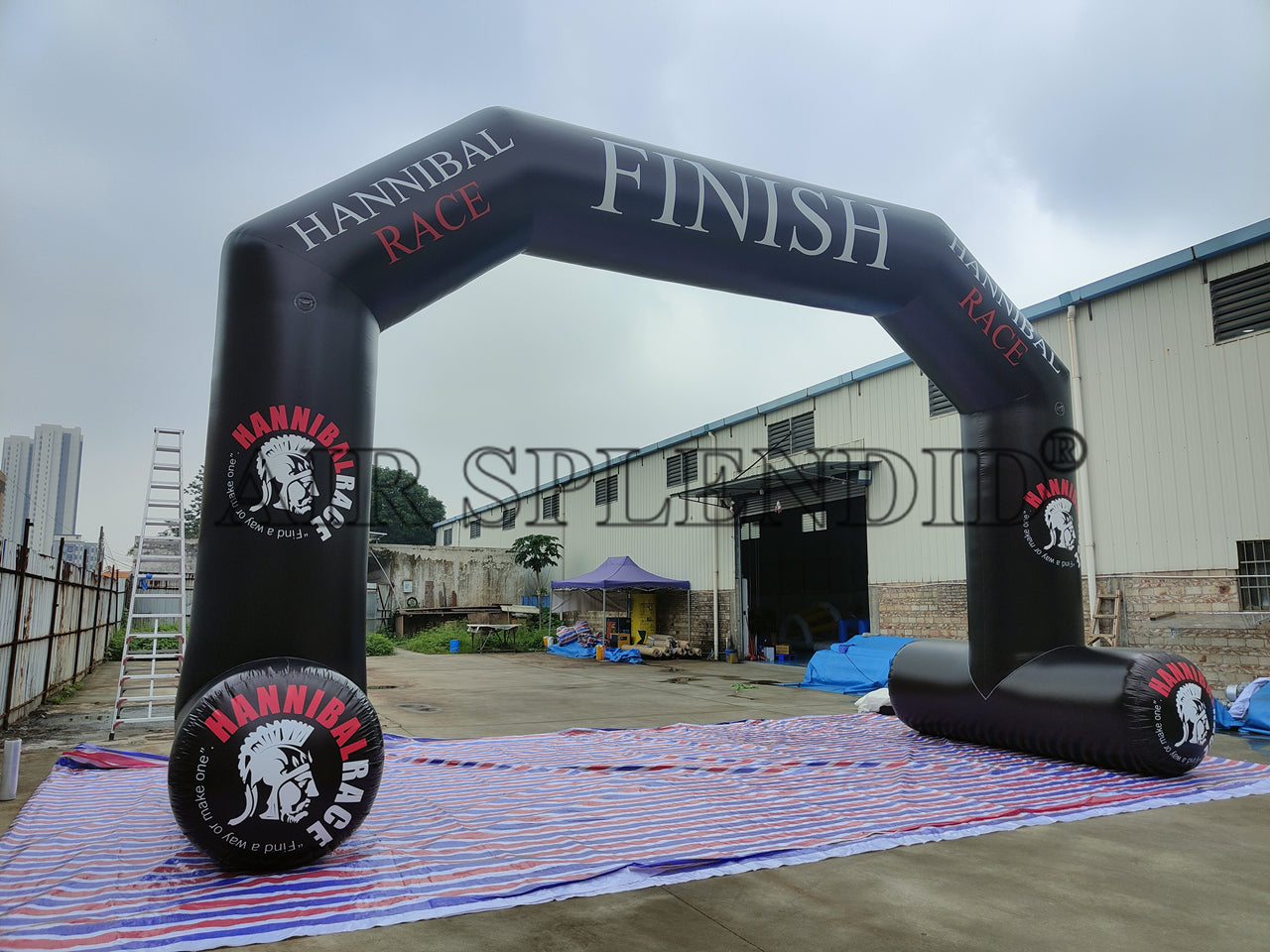 Inflatable Start / Finish Archways With Giant Tube