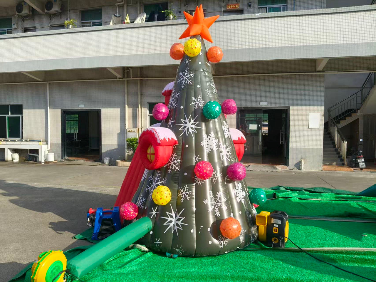 Colorful Inflatable Christmas Tree