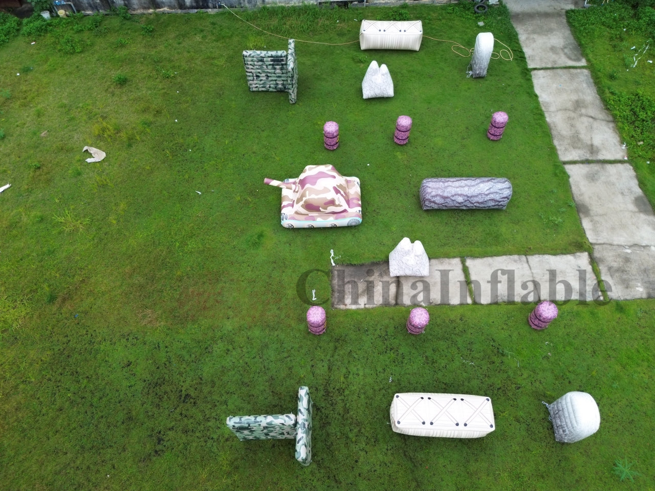 Custom Inflatable Bunkers For Paintball