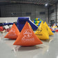 Pyramid Shape Inflatable Racing Marker Buoys For Paddle Surfing 2m Size