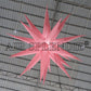 LED Lighting Pink Decoration Inflatable Stars Replicas Event Concert Stage