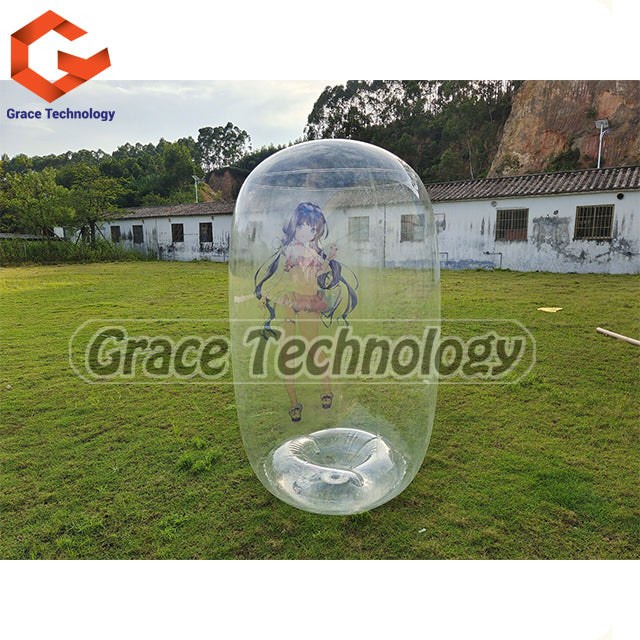 Sexy Japanese Anime Uniform Girls Transparent PVC Inflatable Tumbler Balloons For Sale
