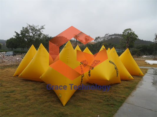 Inflatable pyramid Ultra Swim Race Mark Buoys