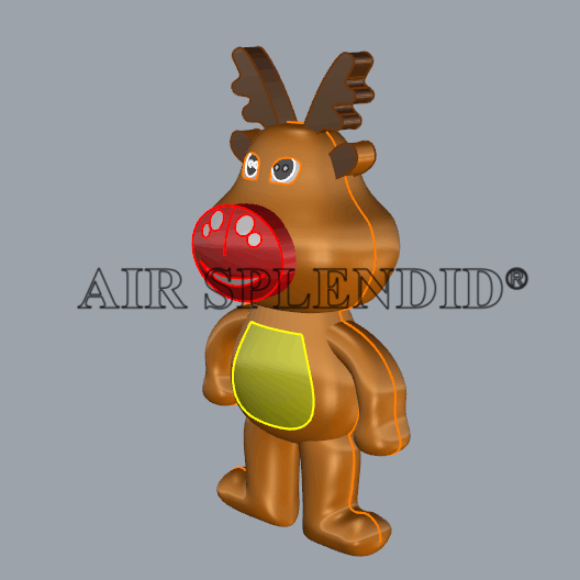 PVC Helium Balloons Inflatable Animals Deers Parade Cartoons