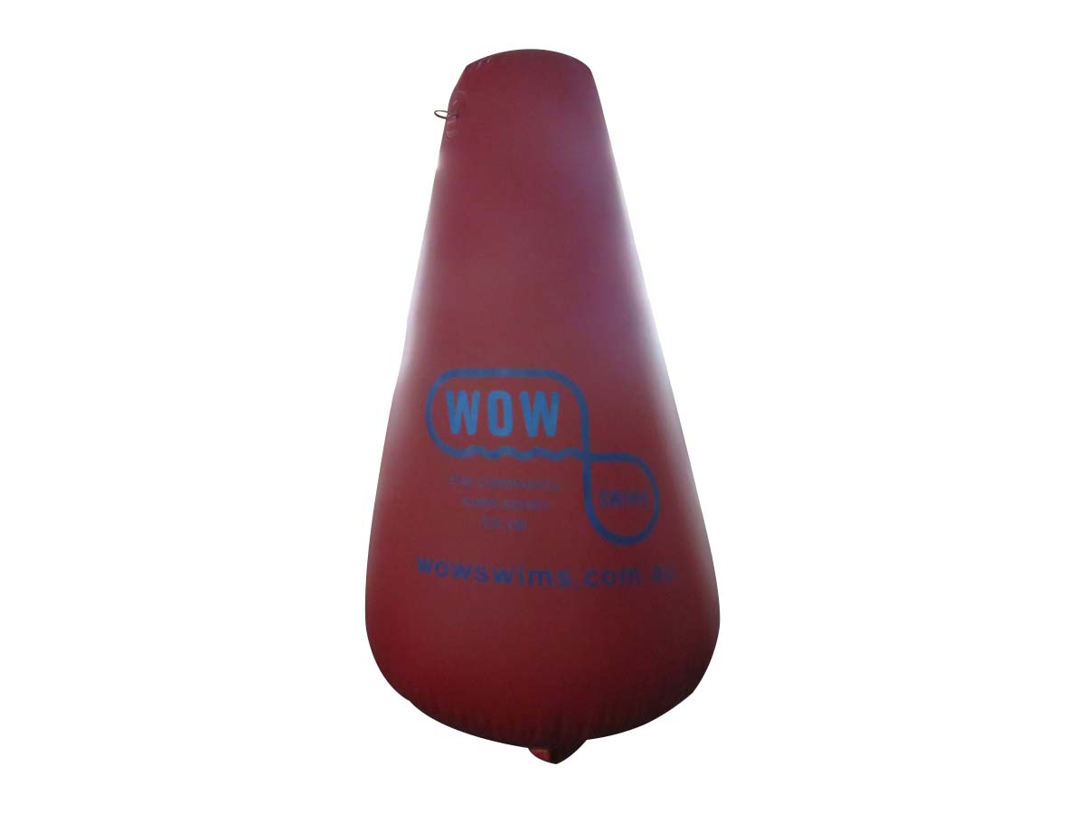 Inflatable Conical Ultra Swim Branded Race Marks