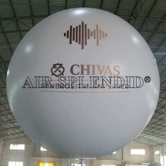 Remote Control Structured LED Lighting Inflatable Balloons Marketing At Night