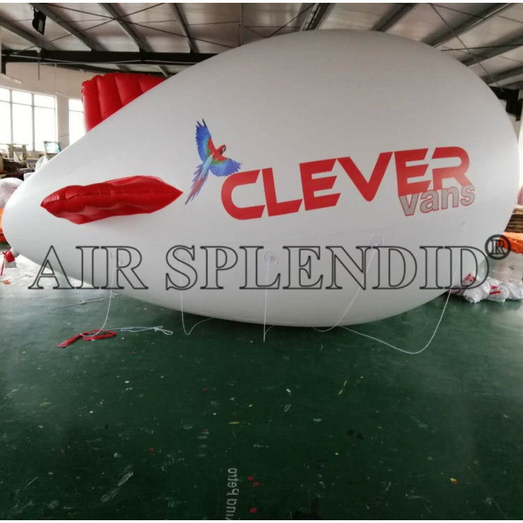 PVC Helium Inflatable Blimps Airships Aerial Marketing