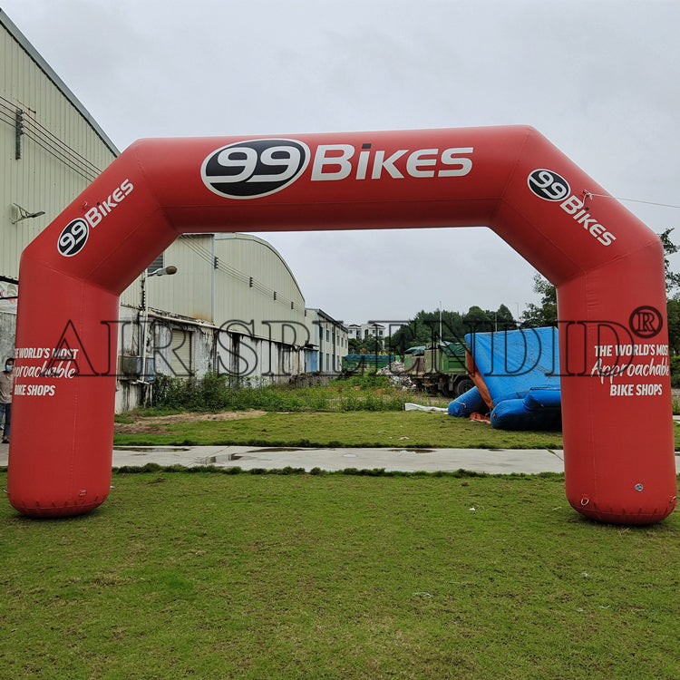 Airtight Inflatable Archways Advertising MTB Racing