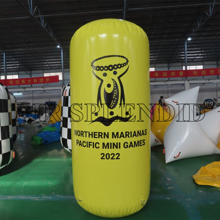 Cylindrical Inflatable Marker Buoys Advertising