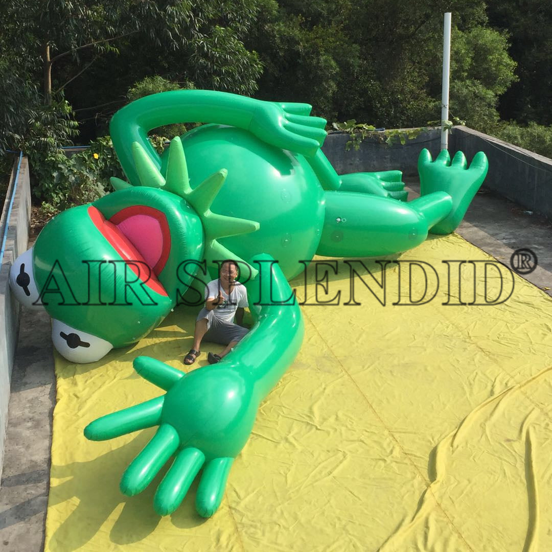 PVC Helium Giant Inflatable Frog Replica Parade Balloons Decoration ...