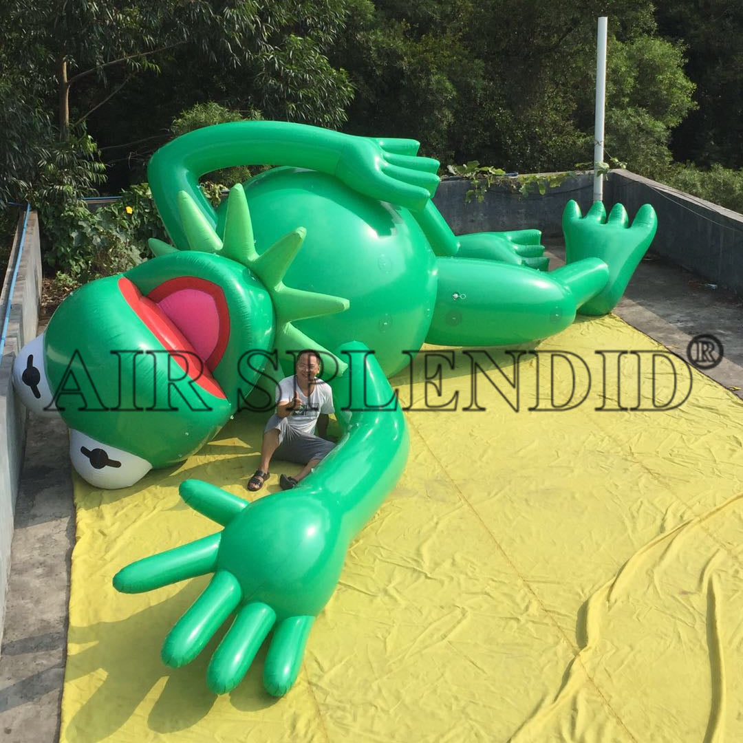 PVC Helium Giant Inflatable Frog Replica Parade Balloons Decoration