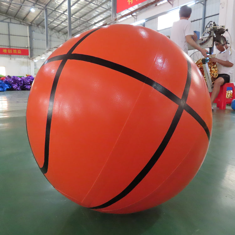 PVC Helium Giant Inflatable Basketballs Advertising