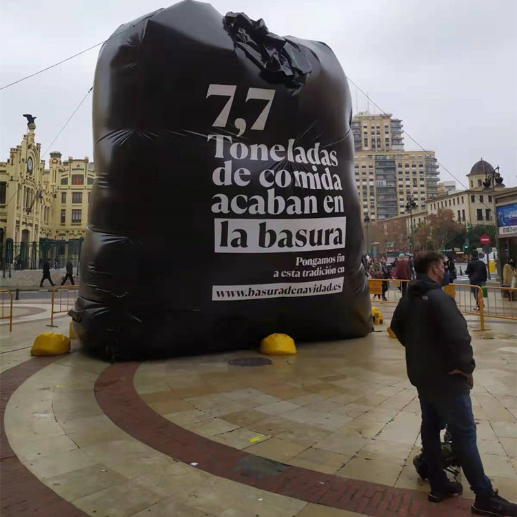 Huge Inflatable Trash Bags Garbage Bags Replicas Printing Advertising
