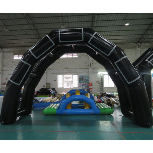 Airtight Round Inflatable Twin Archway With Soft Velcro Patch