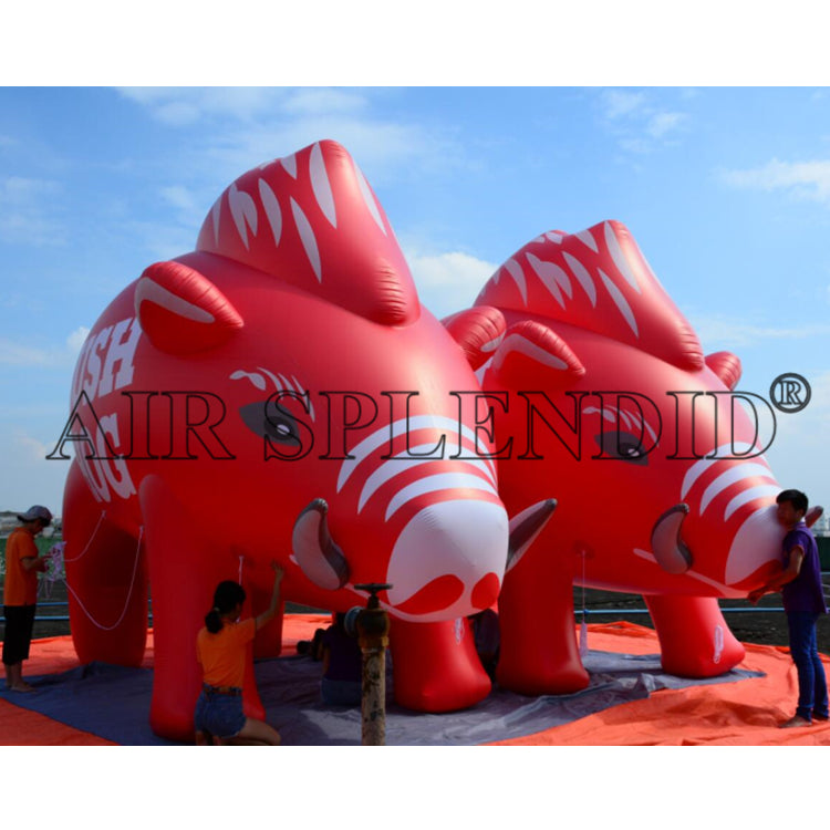 PVC Helium Giant Inflatable Wild Boar Animal Parade Balloons