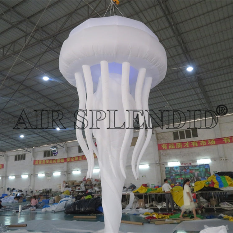 LED Lighting Inflatable Jellyfish Stage Decoration For Event