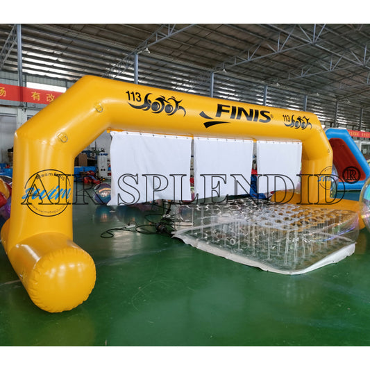 Inflatable Open Water Swimming Race Marks Archways