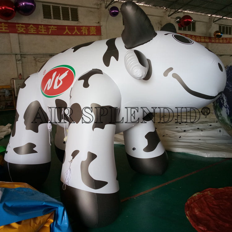 PVC Helium Balloons Giant Inflatable Milk Cows Advertising